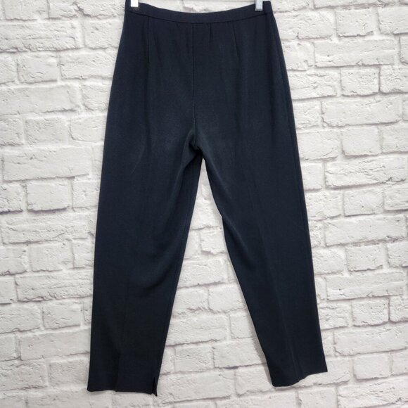 Ming Wang Womens Pull On Pant Small Slinky Travel Knit Designer Neutral Ankle - Picture 4 of 10